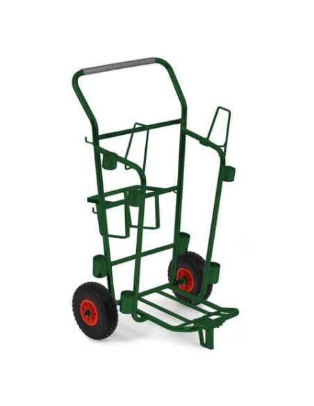Carrello per nettezza urbana in metallo verniciato