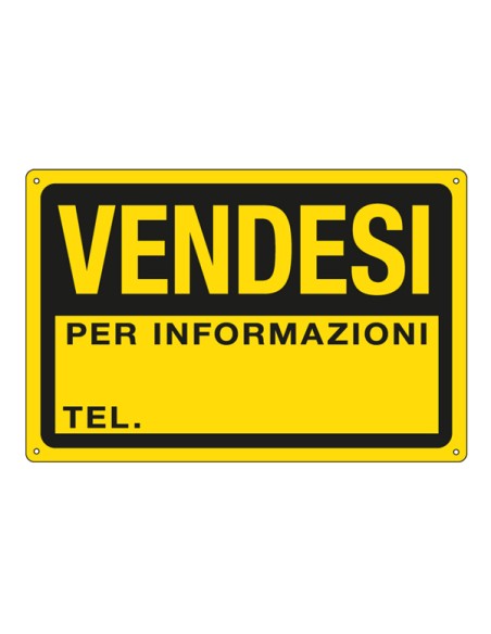 Cartello segnalatore - 30x20 cm - vendesi in ppl