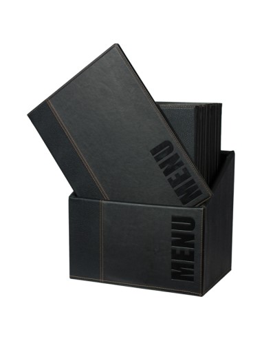 Porta menu' in box colore nero