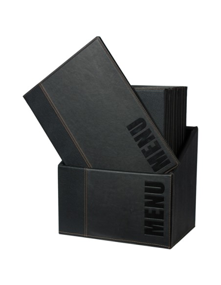 Porta menu' in box colore nero
