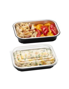 Contenitore asporto take away  microondabili 2 porzioni