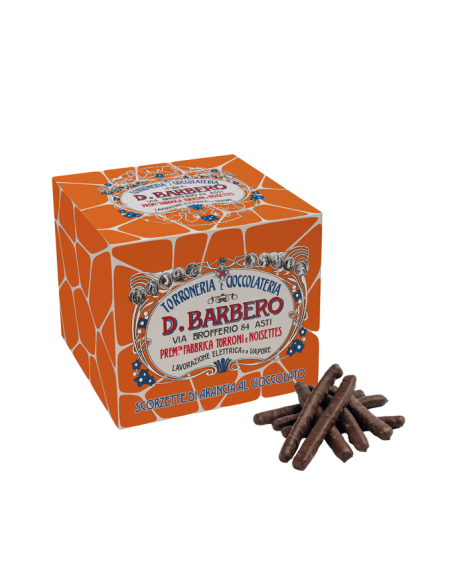 Scorzette  D. Barbero  ricoperte di cioccolato fondente