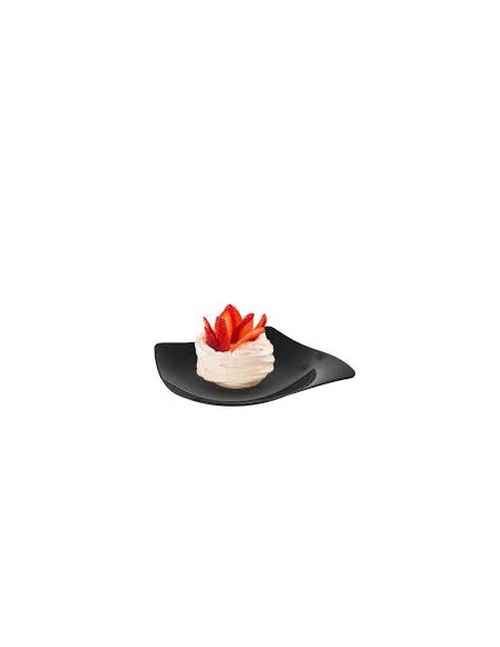 Piattino monouso per Finger Food, nero