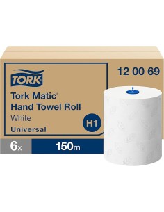Tork Matic® Asciugamani a rotolo Advanced bianco conf.6
