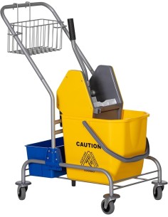 Carrello  professional per la pulizia con strizzatore