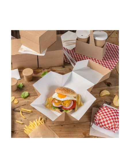 Porta hamburger  asporto cm  cm 15,5x15,5x11,5