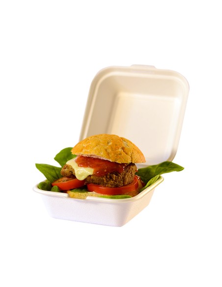 scatola per asporto hamburger 2 Prodotto realizzato con fibre vegetali