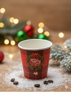 Bicchieri in Cartoncino Natalizio per Caffè
