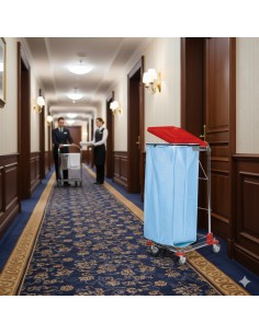 Carrello Porta Rifiuti Industriale con Apertura a Pedale 2