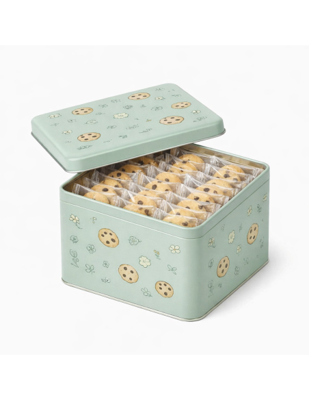 Delizie Artigianali in Confezione Singola Presentati in una raffinata scatola di latta dal design vintage