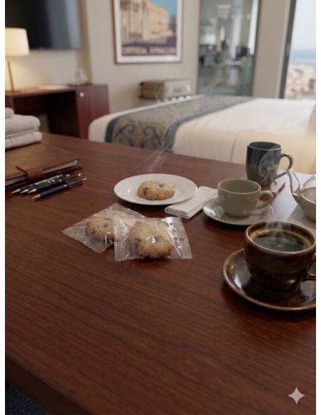 Biscotti per Hotel e B&B (200 Pezzi) - Frollini Monoporzione al Cioccolato