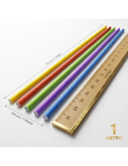 Cannucce in Carta Colorate – Extra Lunghe FSC®