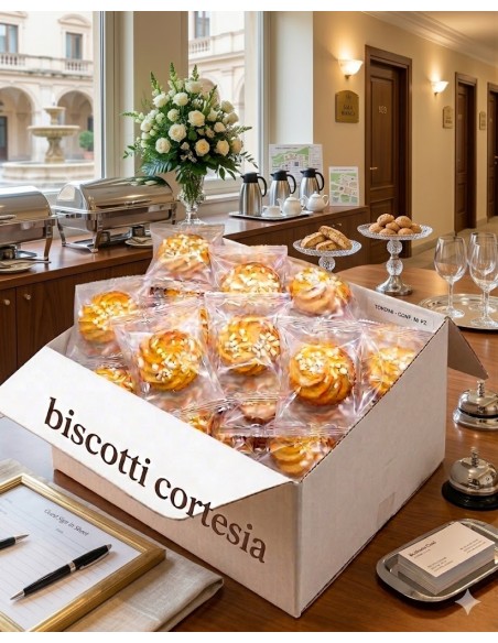 Biscotti di Pasta di Mandorla Artigianali – Morbidi e Profumati al Limone – Ideali per Hotel, B&B, Uffici e Sale Riunioni