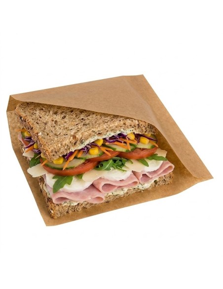 Sacchetti Take‑Away Carta Laminata  Per Tramezzini, Panini, Toast, Crêpe, Street Food
