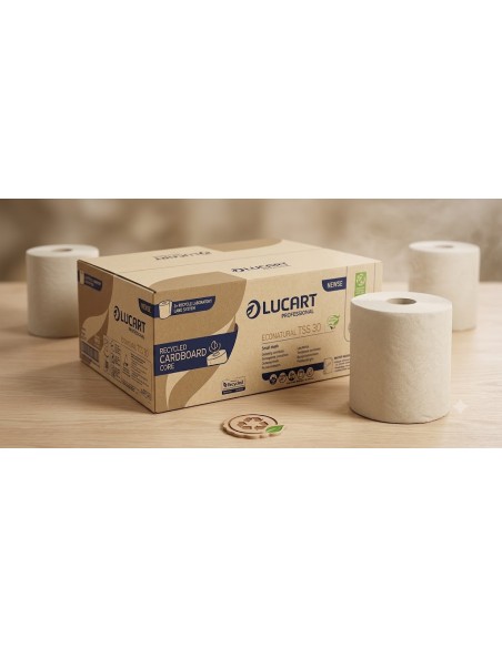 Asciugamani a Rotolo Lucart EcoNatural Identity 155 – Confezione da 6 Pezzi
