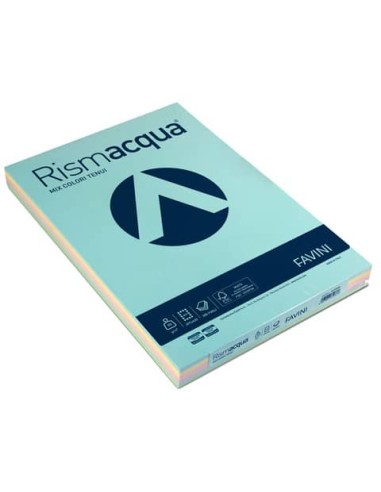 Carta colorata Favini Rismacqua colori tenui...