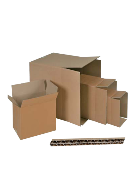 Scatola cartone per imballo - onda doppia - 400 x 200 x 200 mm - avana