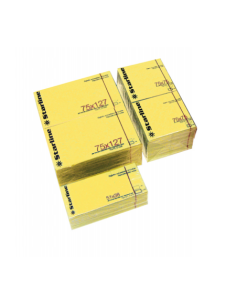 Blocchetto biglietti adesivi - giallo - 75 x 75 mm