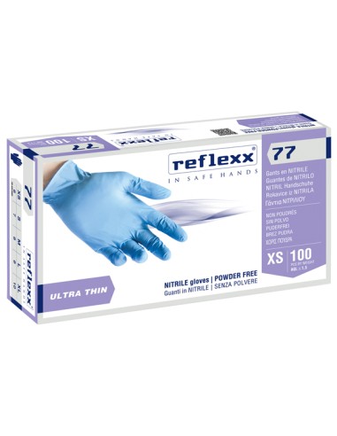 Guanti in nitrile  tg S - azzurro