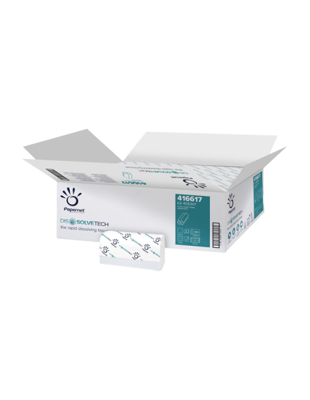 Asciugamani piegati a Z Dissolve Tech  Papernet