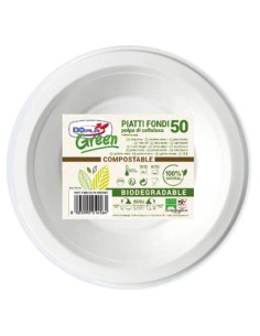 Piatti fondi in polpa di cellulosa