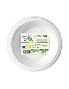 Scodelle biodegradabili - Ø 175 mm - Green