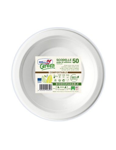 Scodelle biodegradabili - Ø 175 mm - Green