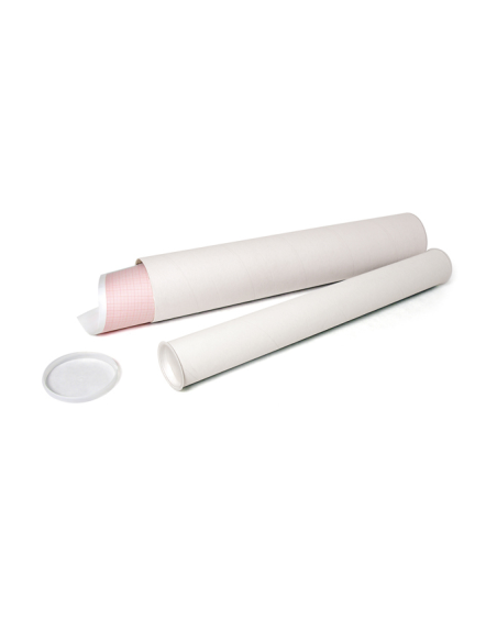 Tubo portadisegni in cartone - altezza 54 cm - Ø 6 cm