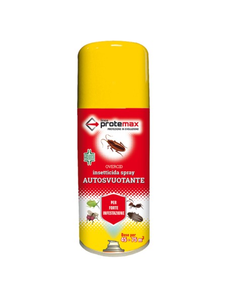 Insetticida spray Overcid - bomboletta autosvuotante - 150 ml