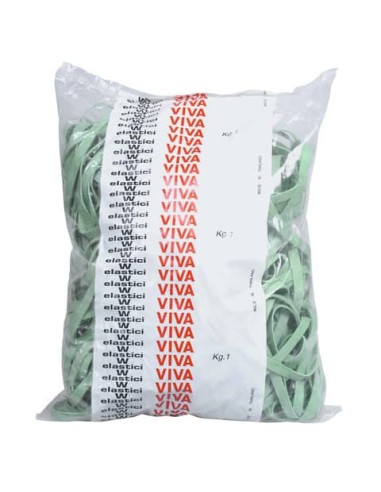 Fettuccie elastiche in  gomma naturale verde 1...