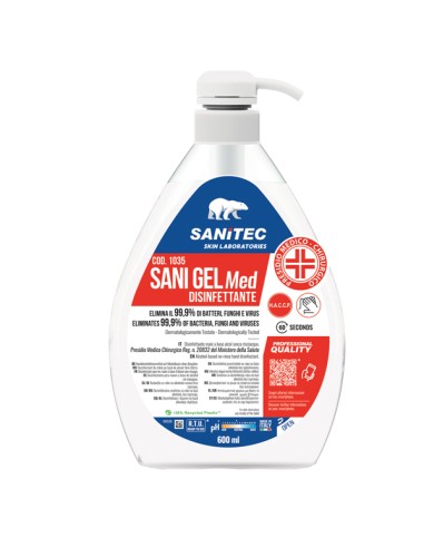 Sani Gel Med igienizzante mani - 600 ml